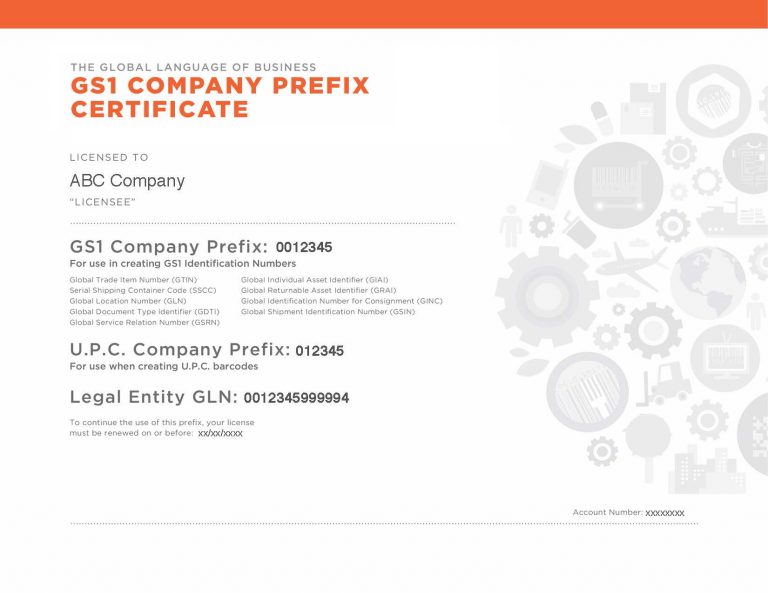 gs1 company prefix certificate US Barcode Authority GS1 UPC gs1 company prefix certificate US Barcode Authority GS1 UPC